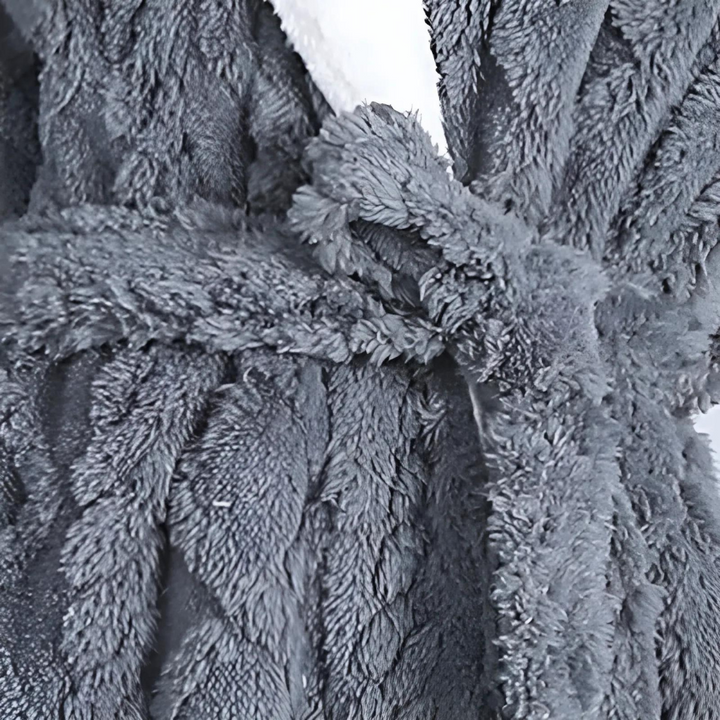 Plush Hooded Bathrobe