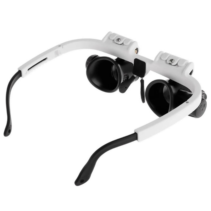 OptiScope™ Head-Mounted LED Magnifier Glasses – Precision Jeweler &amp; Watchmaker Loupe