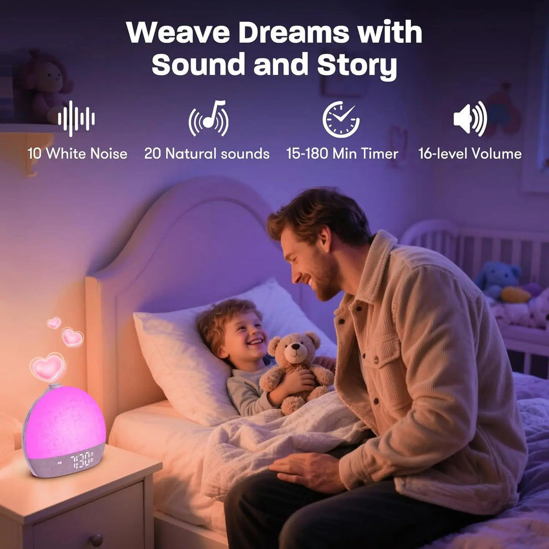Sunrise Alarm Clock, Wake Up Light with White Noise Machine &amp; Dimmable RGB Night Light