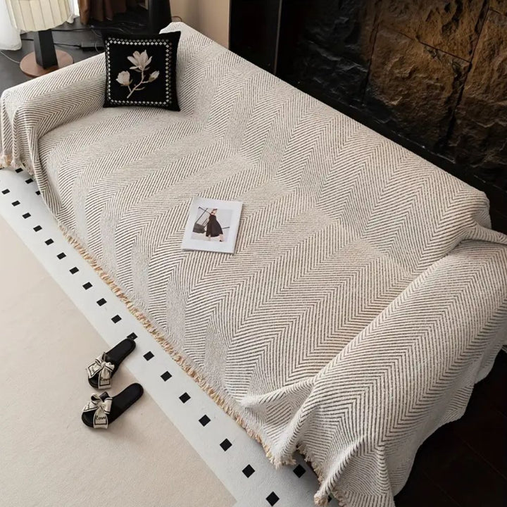 Herringbone Couch Cover