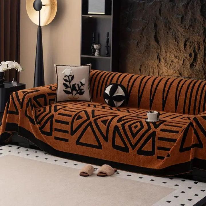 Jacquard Velveteen Couch Cover