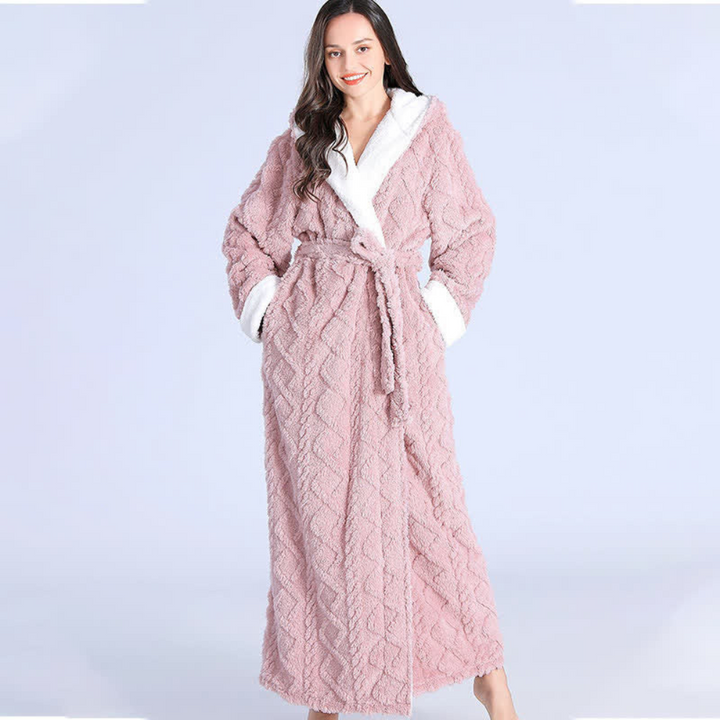 Plush Hooded Bathrobe
