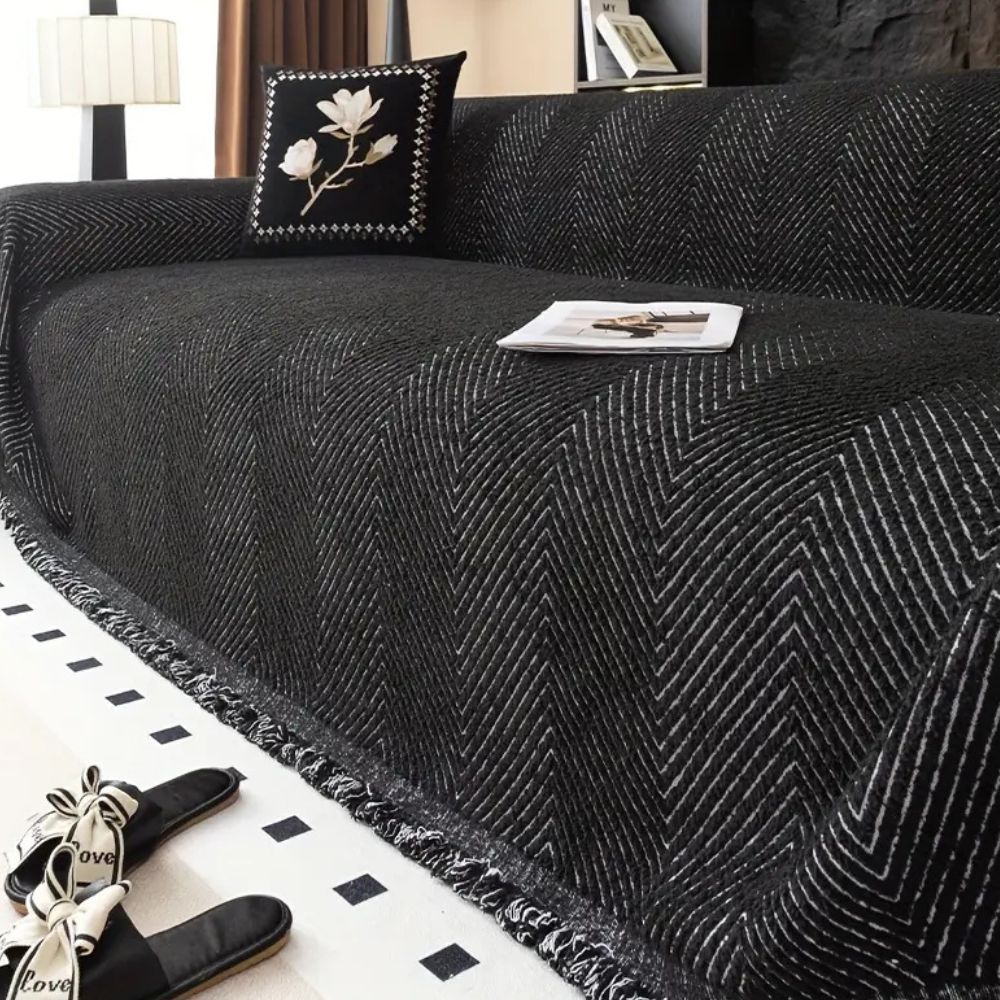 Herringbone Couch Cover