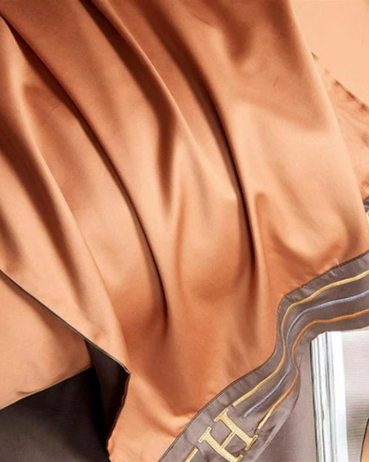 Sérénité – Luxury 4-Piece Cotton Satin Bedding Set