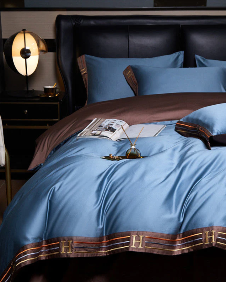 Sérénité – Luxury 4-Piece Cotton Satin Bedding Set