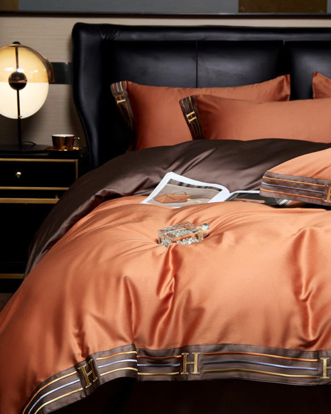 Sérénité – Luxury 4-Piece Cotton Satin Bedding Set