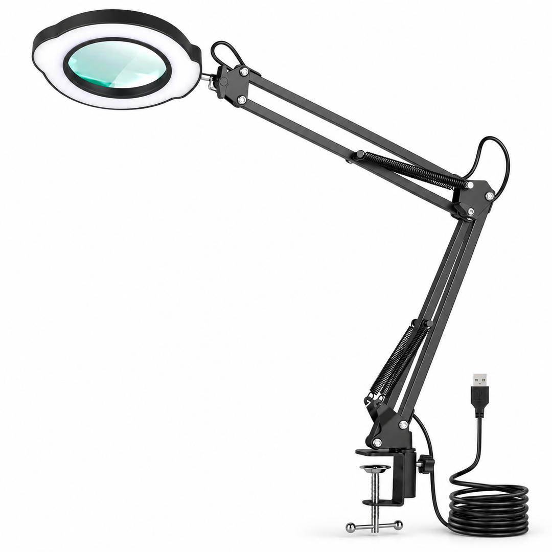 LED Magnifying Lamp with Clamp