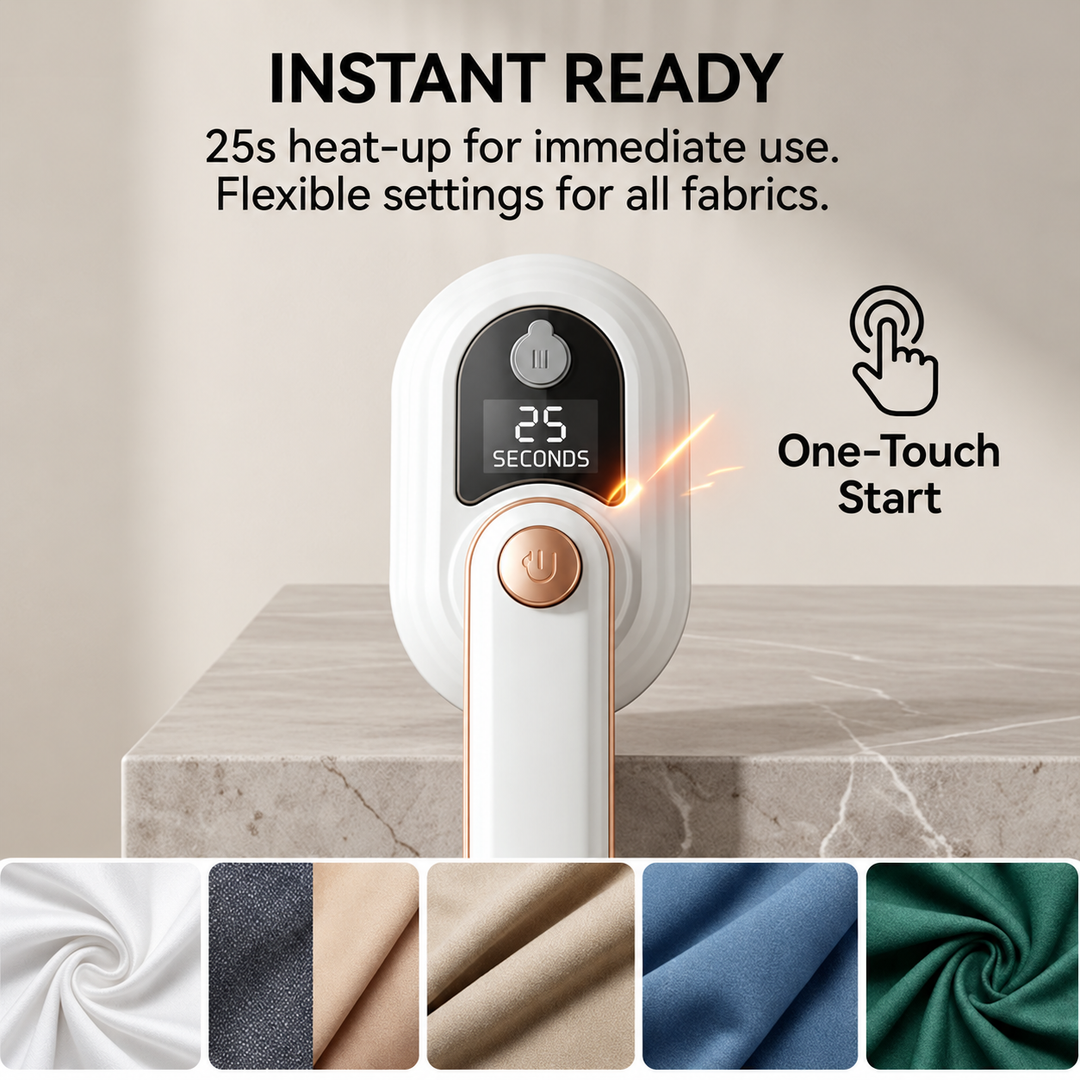 AuraSteam™ Portable Garment Steamer &amp; Mini Handheld Dry Iron