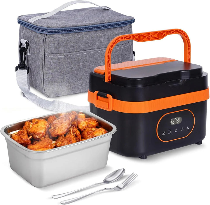 Electric Insulated Lunch Box – Portable Heated Lunch Box &amp; Food Warmer