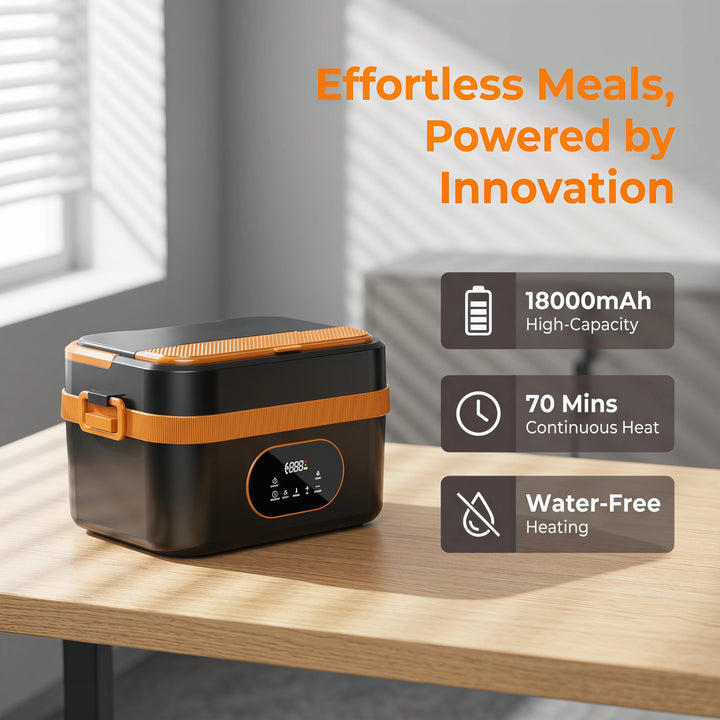 Electric Insulated Lunch Box – Portable Heated Lunch Box &amp; Food Warmer