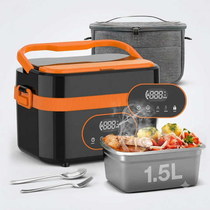 Electric Insulated Lunch Box – Portable Heated Lunch Box &amp; Food Warmer