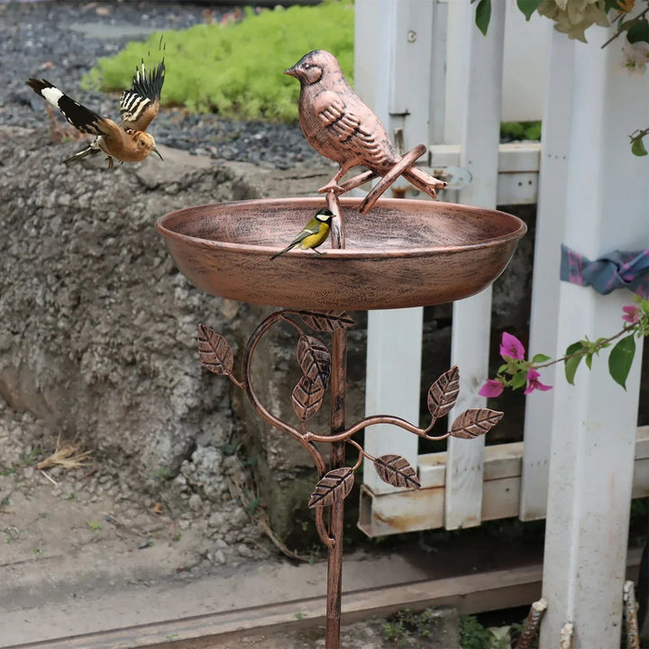 Gartenvogeltränke | Deko Schale | Stabiler Spieß | GardenShine