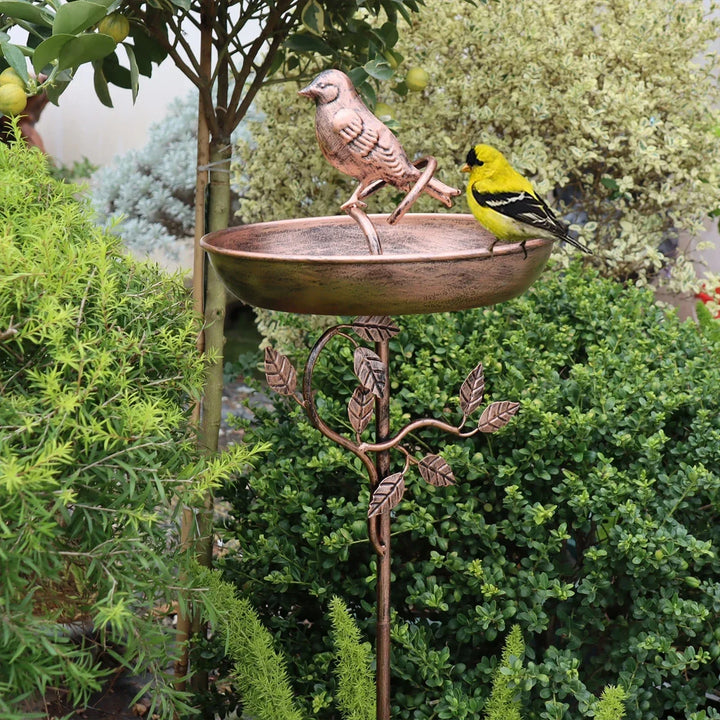 Gartenvogeltränke | Deko Schale | Stabiler Spieß | GardenShine