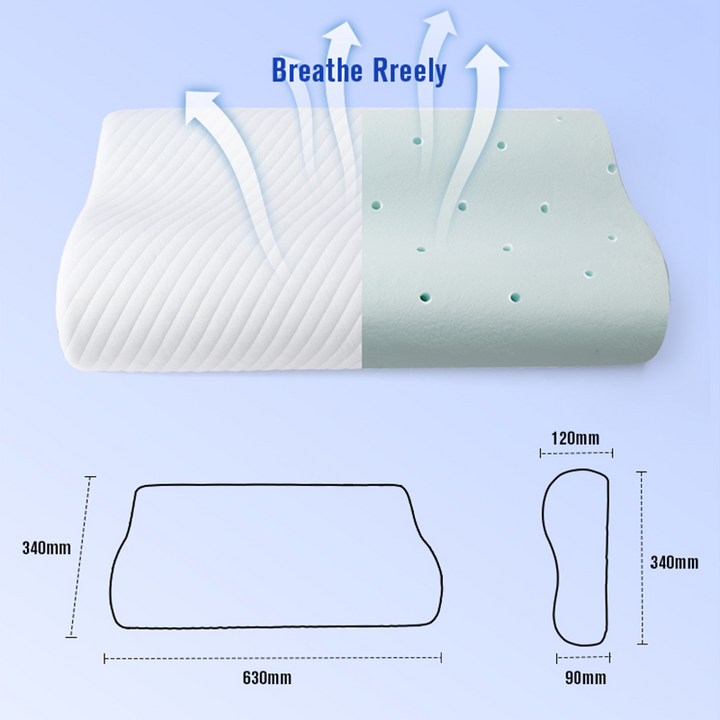 Woman sleeping on contour cervical pillow side sleeper