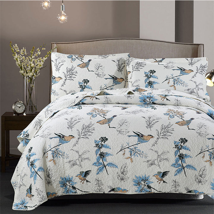 Floral coverlet set size guide Queen King