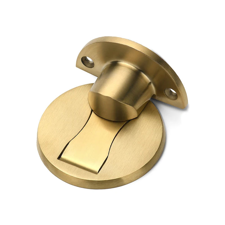 Gold magnetic door stopper for floor mounting