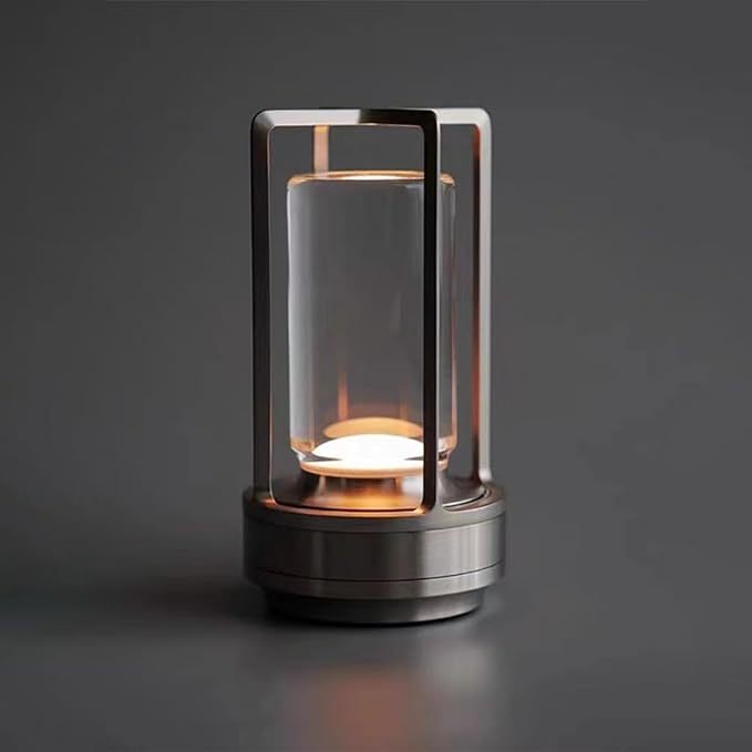 Cordless outdoor table lamp warm ambient light