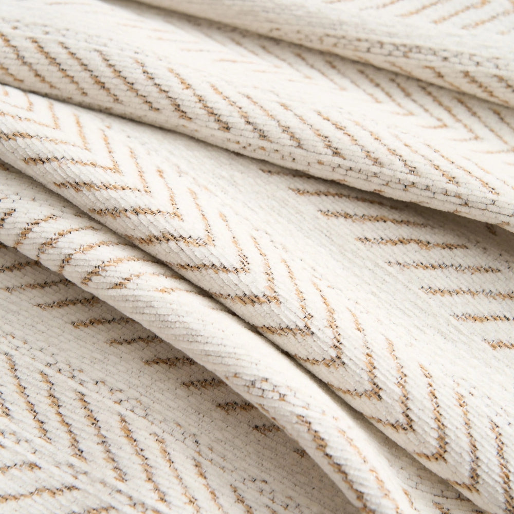 Herringbone Chenille Tassel Couch Cover