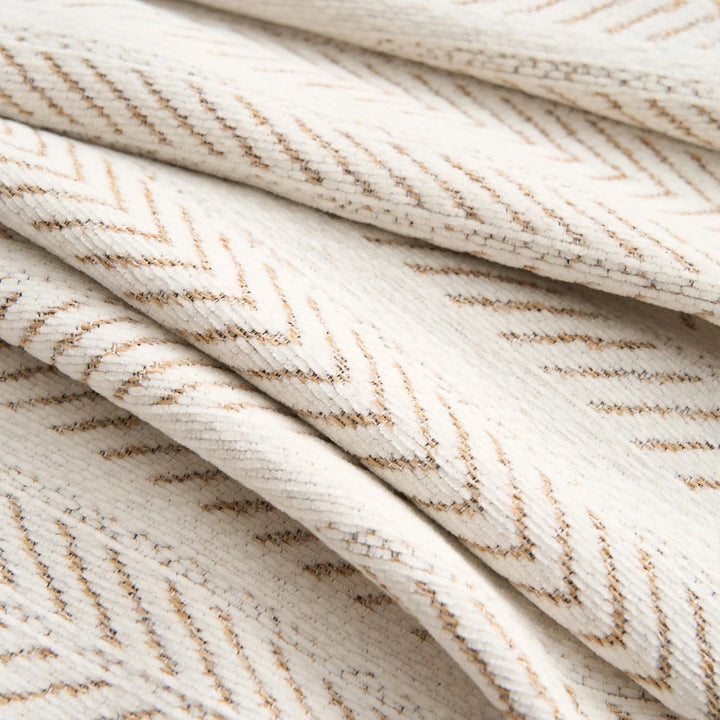 Herringbone Chenille Tassel Couch Cover