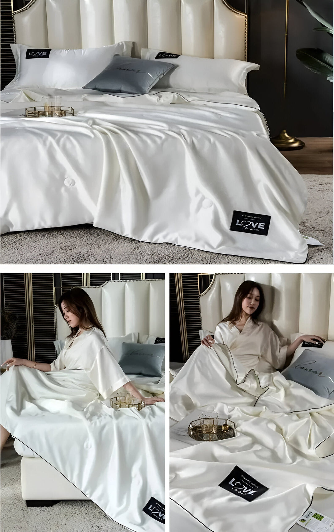 SilkyDream – Luxury Silk Duvet for All-Season Comfort