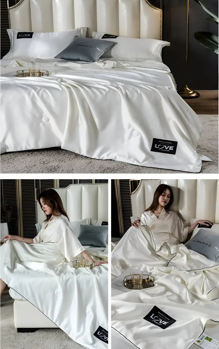 SilkyDream – Luxury Silk Duvet for All-Season Comfort