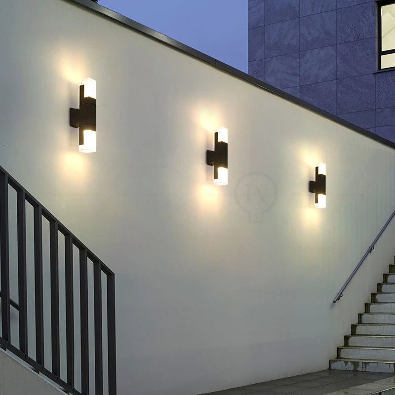 Outdoor Wall Light with Motion Sensor – Waterproof Black LED PIR Security Wall Lamp 7W/14W (Warm, Neutral &amp; Cool White)