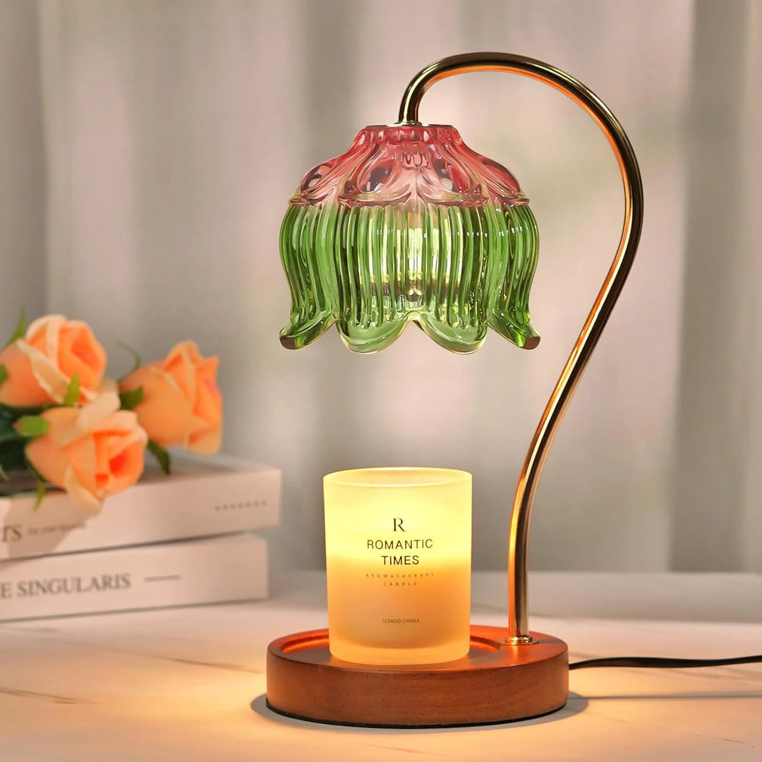 Candle Warmer Lamp, Dimmable Electric Wax Warmer with Timer for Jar Candles