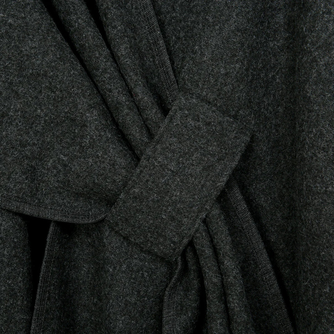 Knitted Poncho Ruana Cape for Women — Open Front Wrap Shawl Cardigan