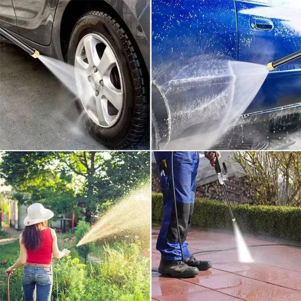 Reinigungsaufsatz | Starker Wasserstrahl | Verstellbare Düse | Aqualynx