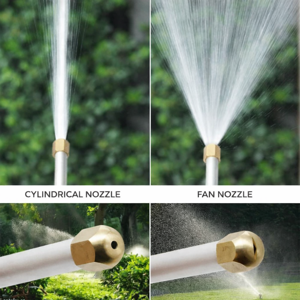 Reinigungsaufsatz | Starker Wasserstrahl | Verstellbare Düse | Aqualynx