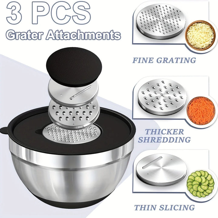 Black kitchen mixing bowls for baking and serving