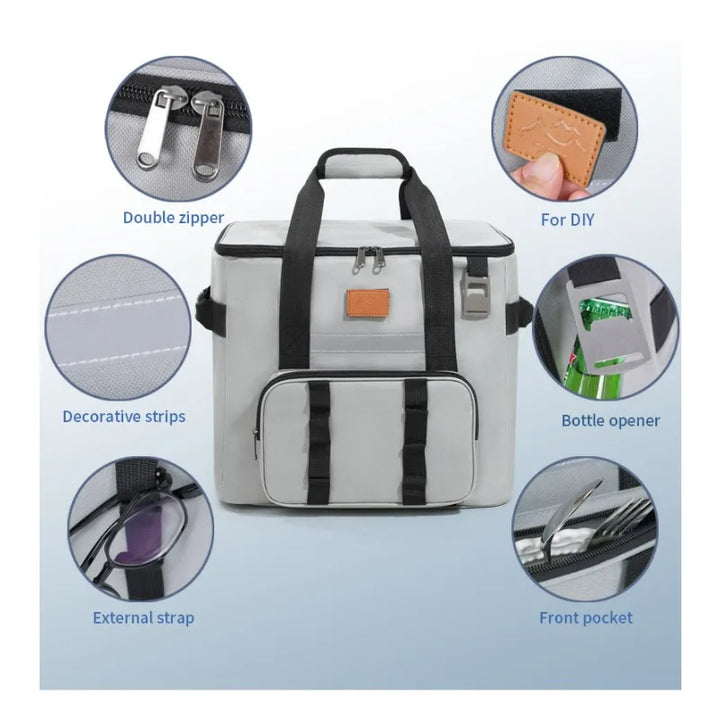 Thermal cooler bag for camping and travel