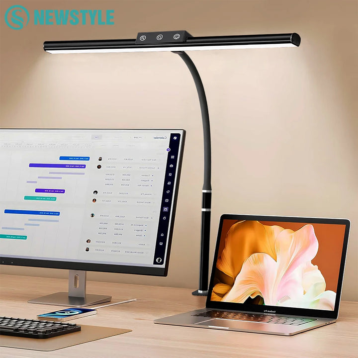 10W USB LED Desk Lamp with Clamp, Touch Control &amp; 5 Light Colors