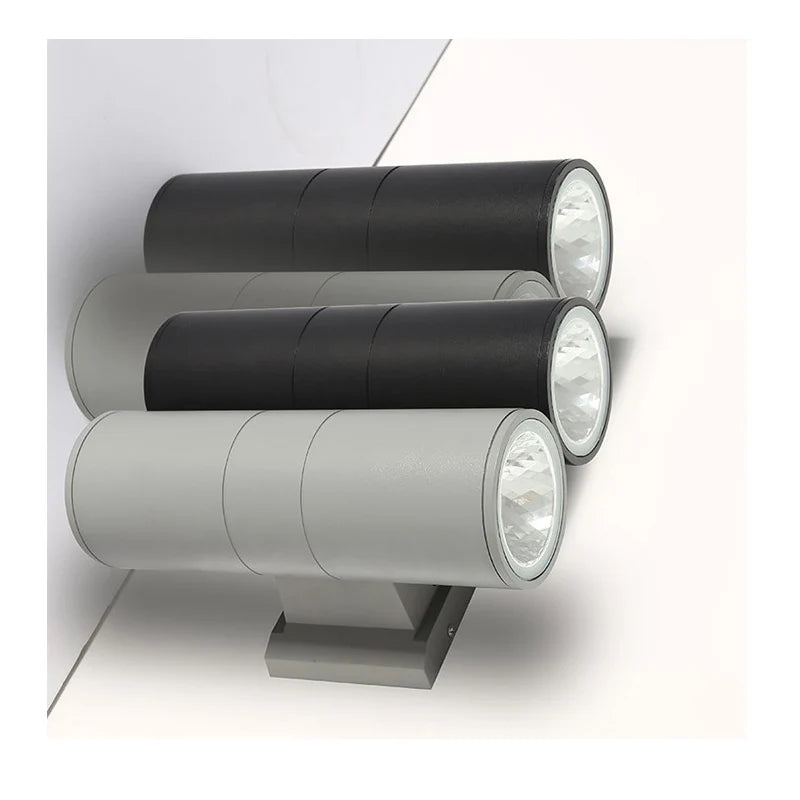 Outdoor wall lamp colour options black grey white