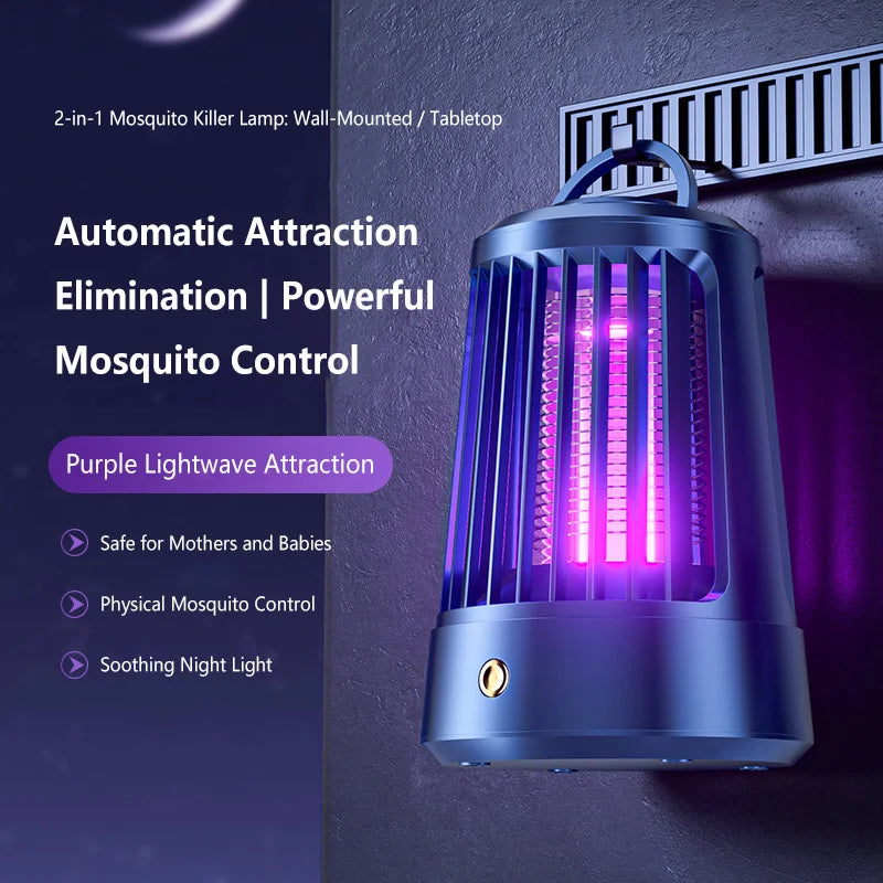USB rechargeable mosquito zapper with 4500V electric grid