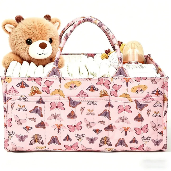 Blush Blossom nappy caddy