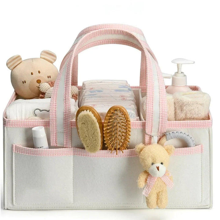 Blush Pink nappy caddy