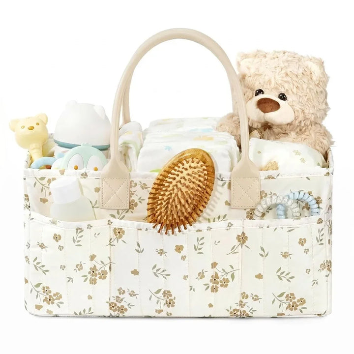 Green Sprig nappy caddy