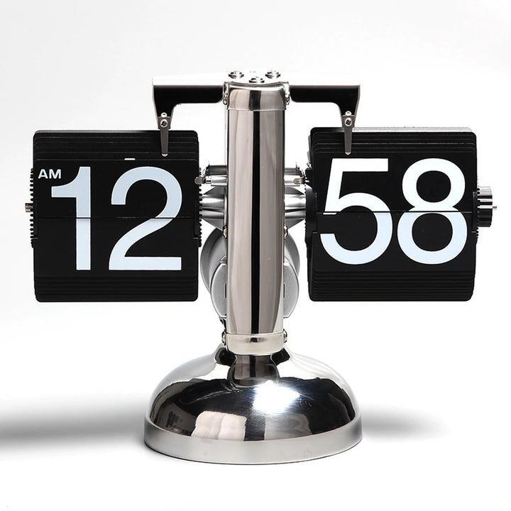 Mechanical page-turning flip clock display