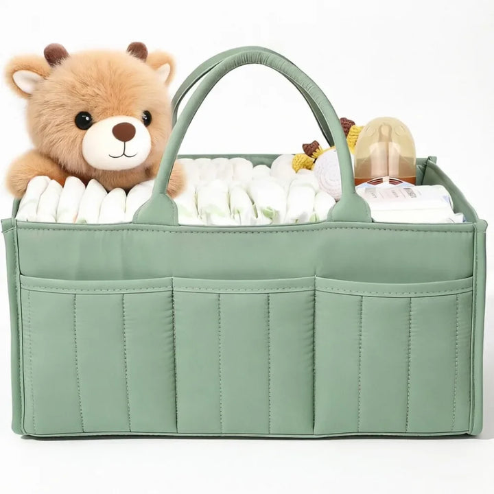 Sage Green nappy caddy