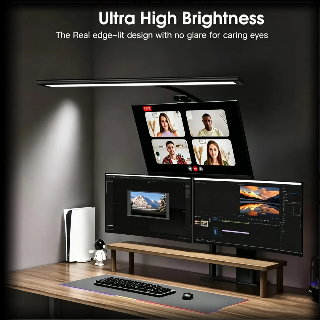 USB LED Desk Lamp with Clamp – Dimmable, Flexible Gooseneck