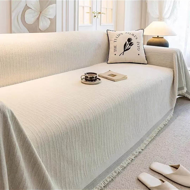Waterproof sofa cover in White