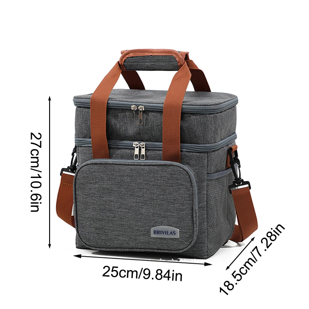 Insulated cooler lunch bag Oxford cloth