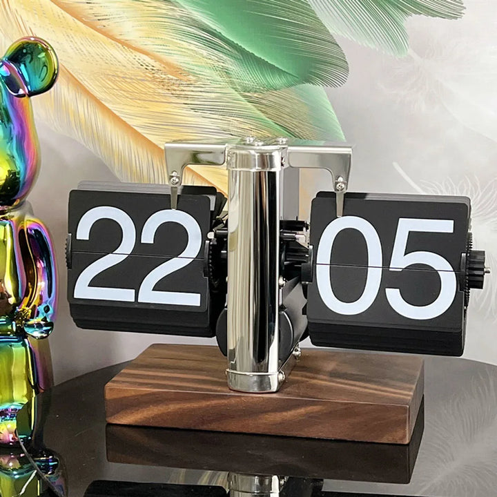 Flip clock retro table clock home office