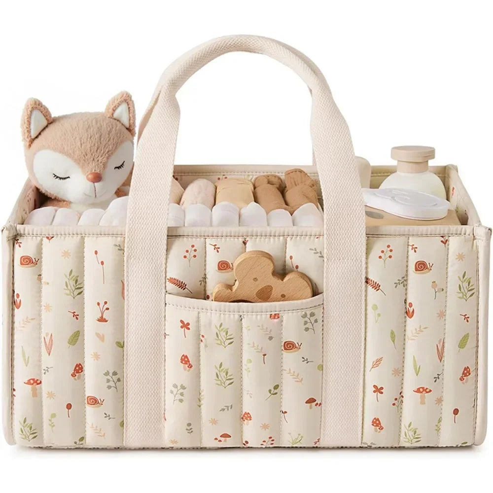 Oatmeal Bear nappy caddy