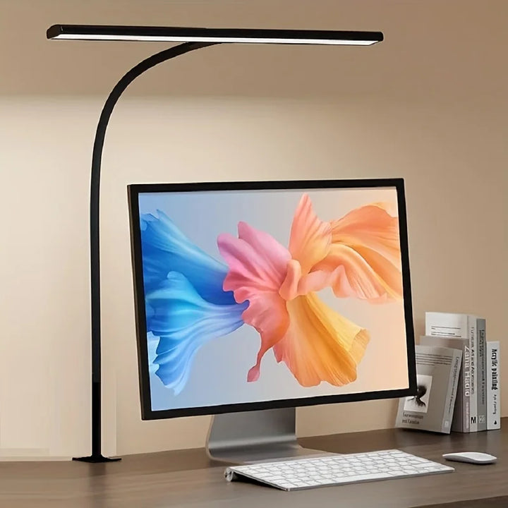 USB LED Desk Lamp with Clamp – Dimmable, Flexible Gooseneck