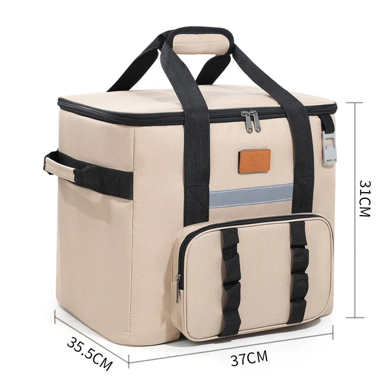 40L insulated cooler bag - Khaki