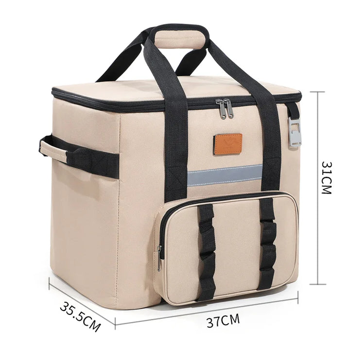 40L insulated cooler bag - Khaki