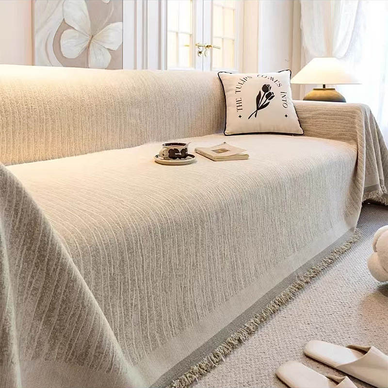 Waterproof sofa cover in Sand