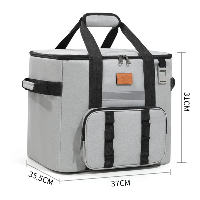 40L insulated cooler bag - Gray
